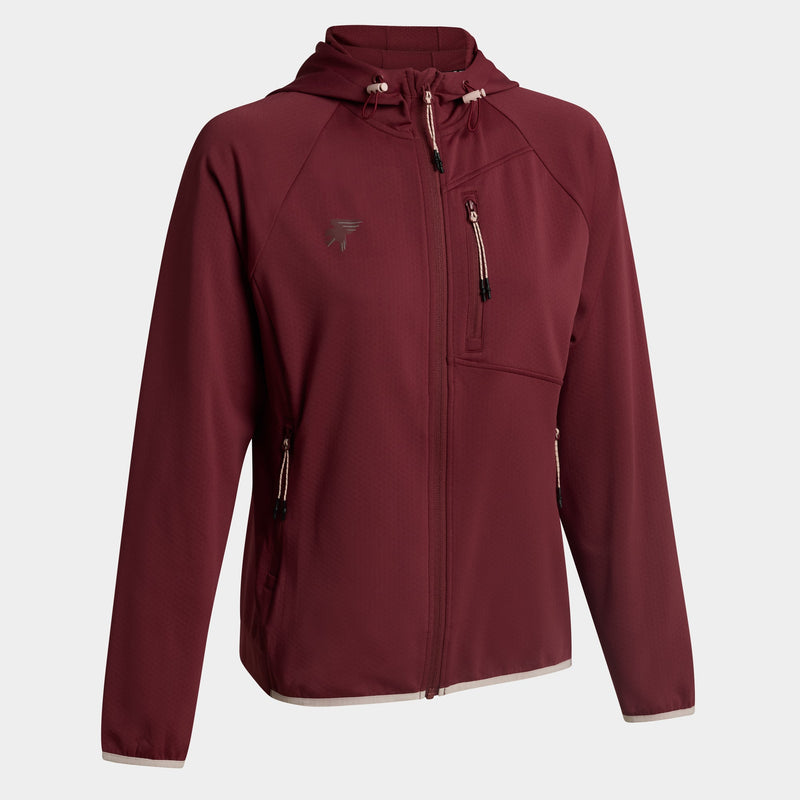 EXPLORER ZIP-UP HOODIE - ROSSO - ROSSO