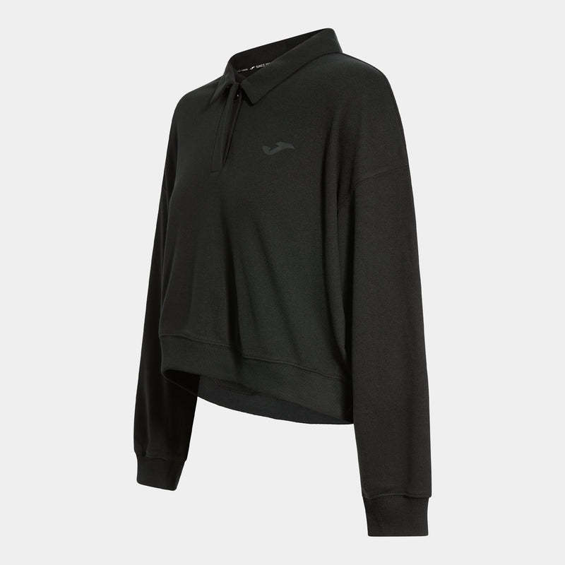 SOFT LONG SLEEVE POLO - NERO - NERO
