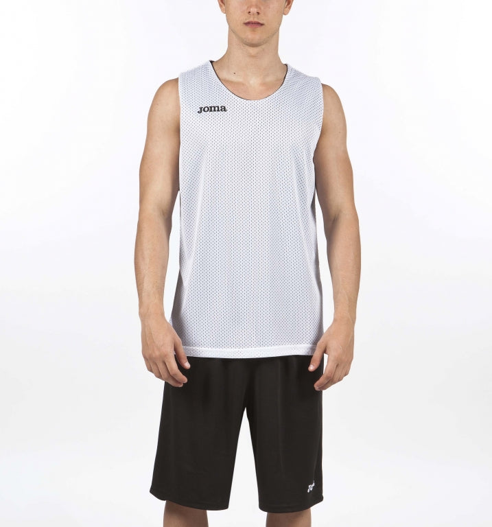 REVERSIBLET-SHIRT ARO SLEEVELESS - BIANCO-NERO