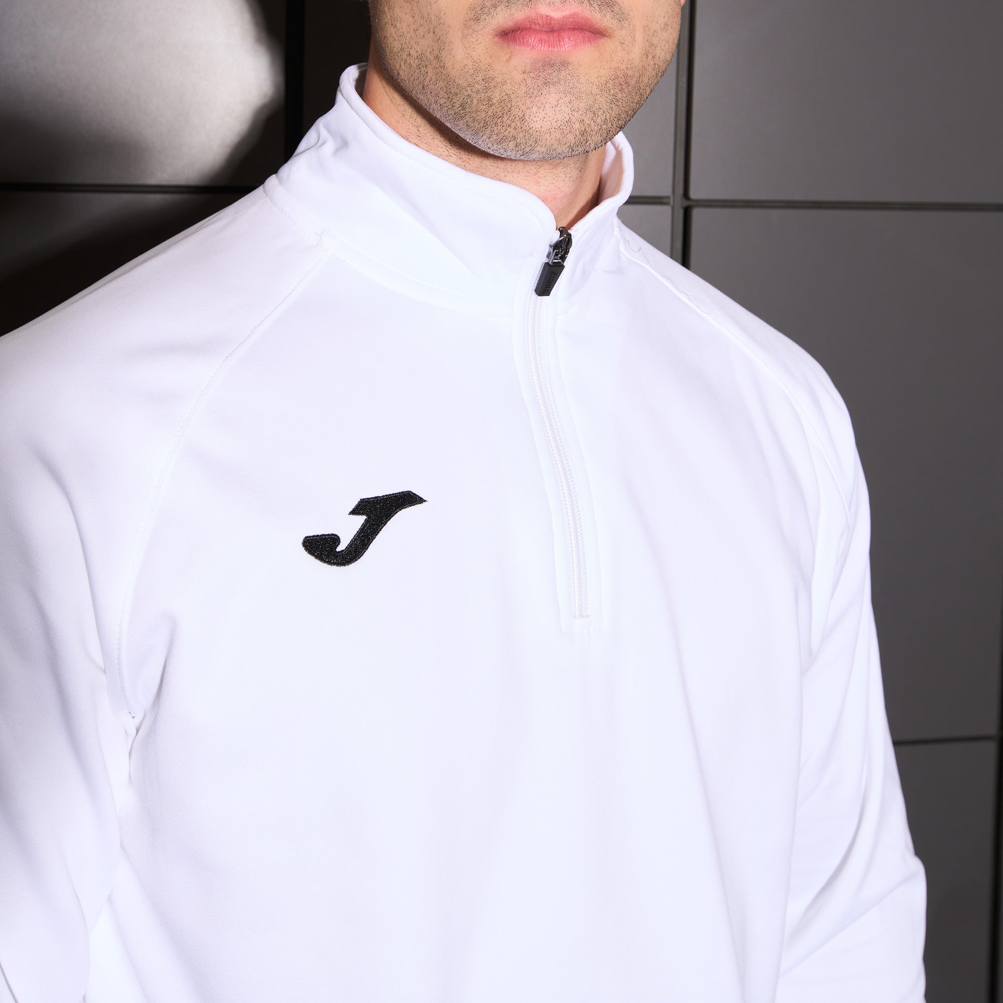 FARAON SWEATSHIRT HALF ZIP - BIANCO
