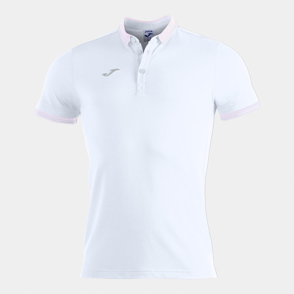 BALI II SHORT SLEEVE POLO - BIANCO-ROSA - BIANCO-ROSA