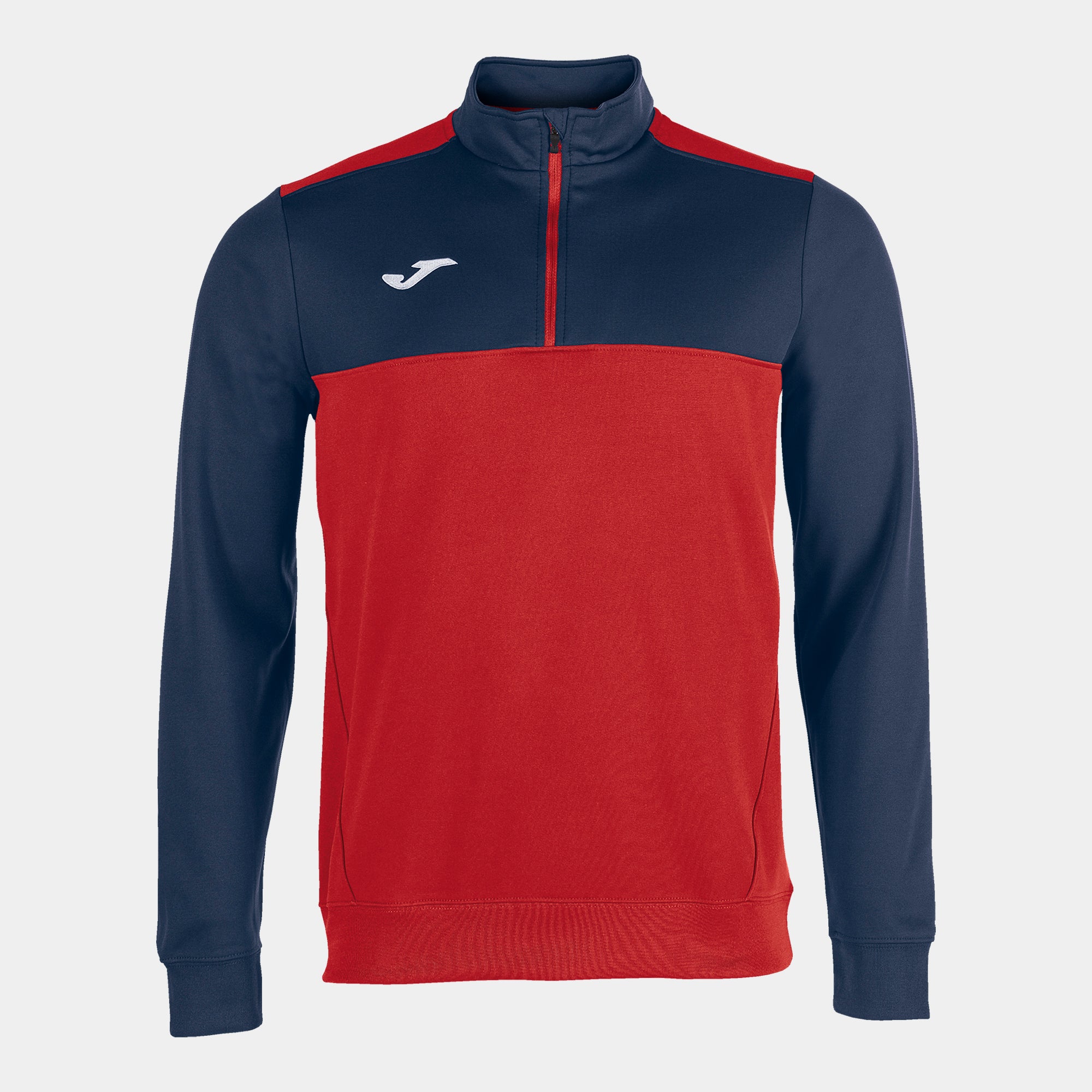 SWEATSHIRT 1/2 ZIP WINNER - ROSSO-BLU NAVY