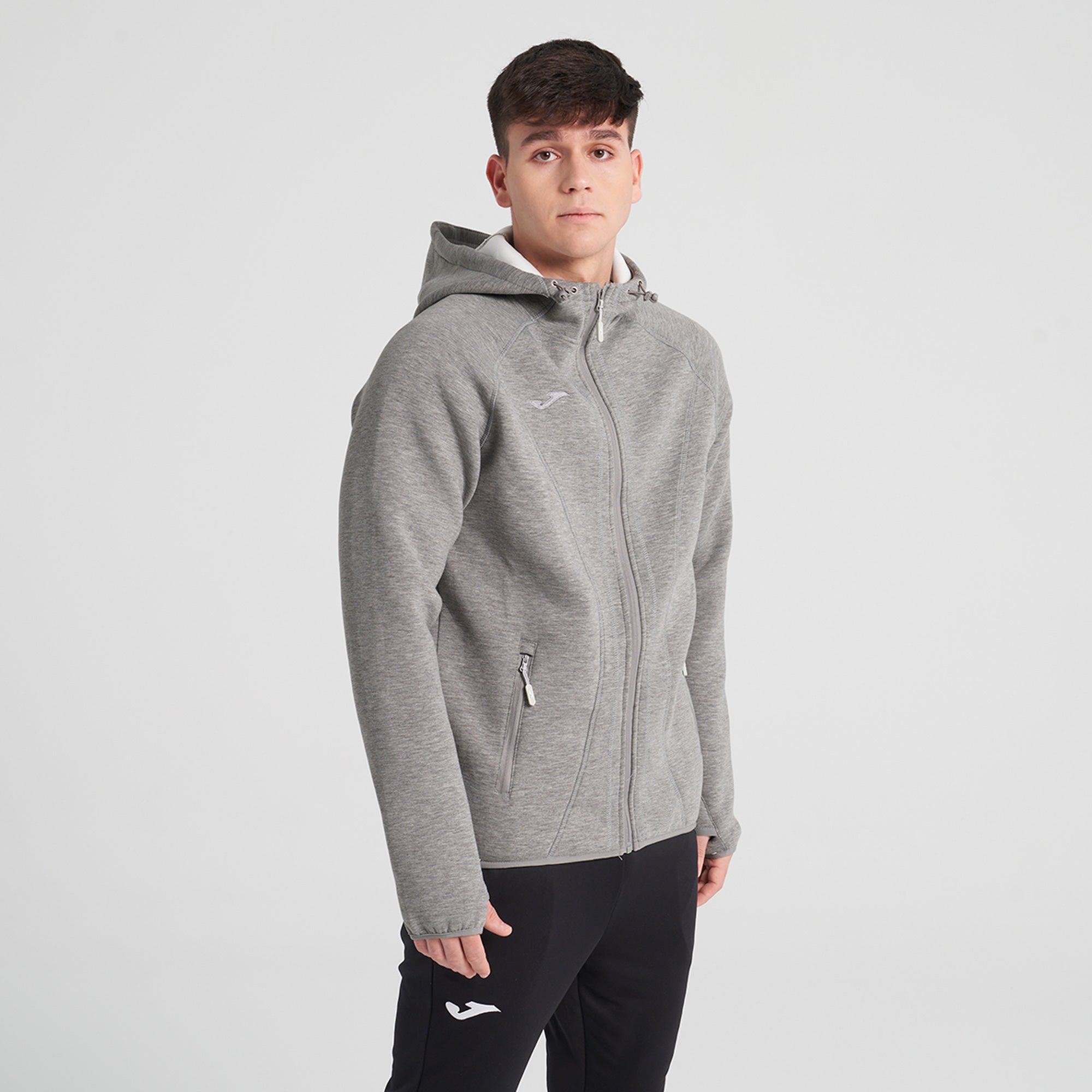 SOFTSHELL HOODIE BASILEA MELANGE - GRIGIO MELANGE