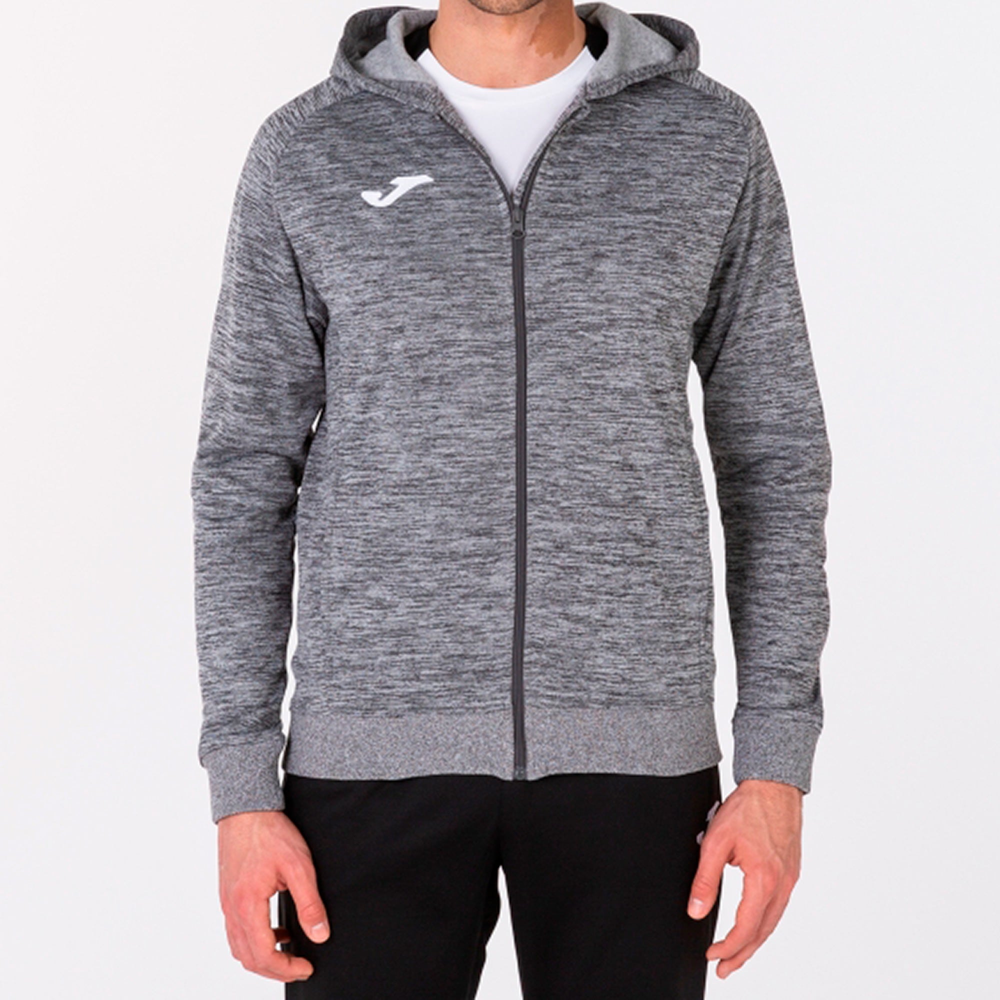MENFIS HOODED JACKET MELANGE - GRIGIO MELANGE