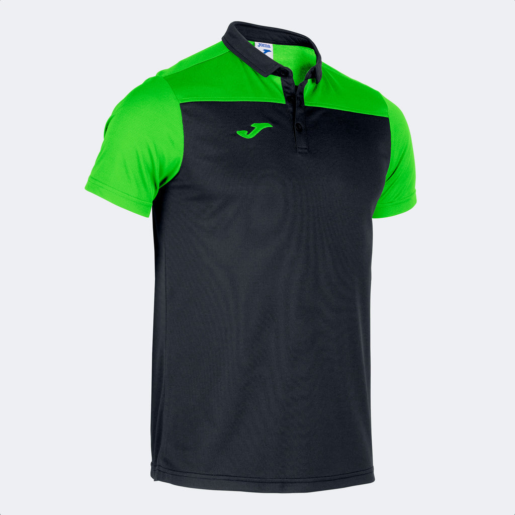 COMBI POLO SHIRT - NERO-VERDE FLUO - NERO-VERDE FLUO