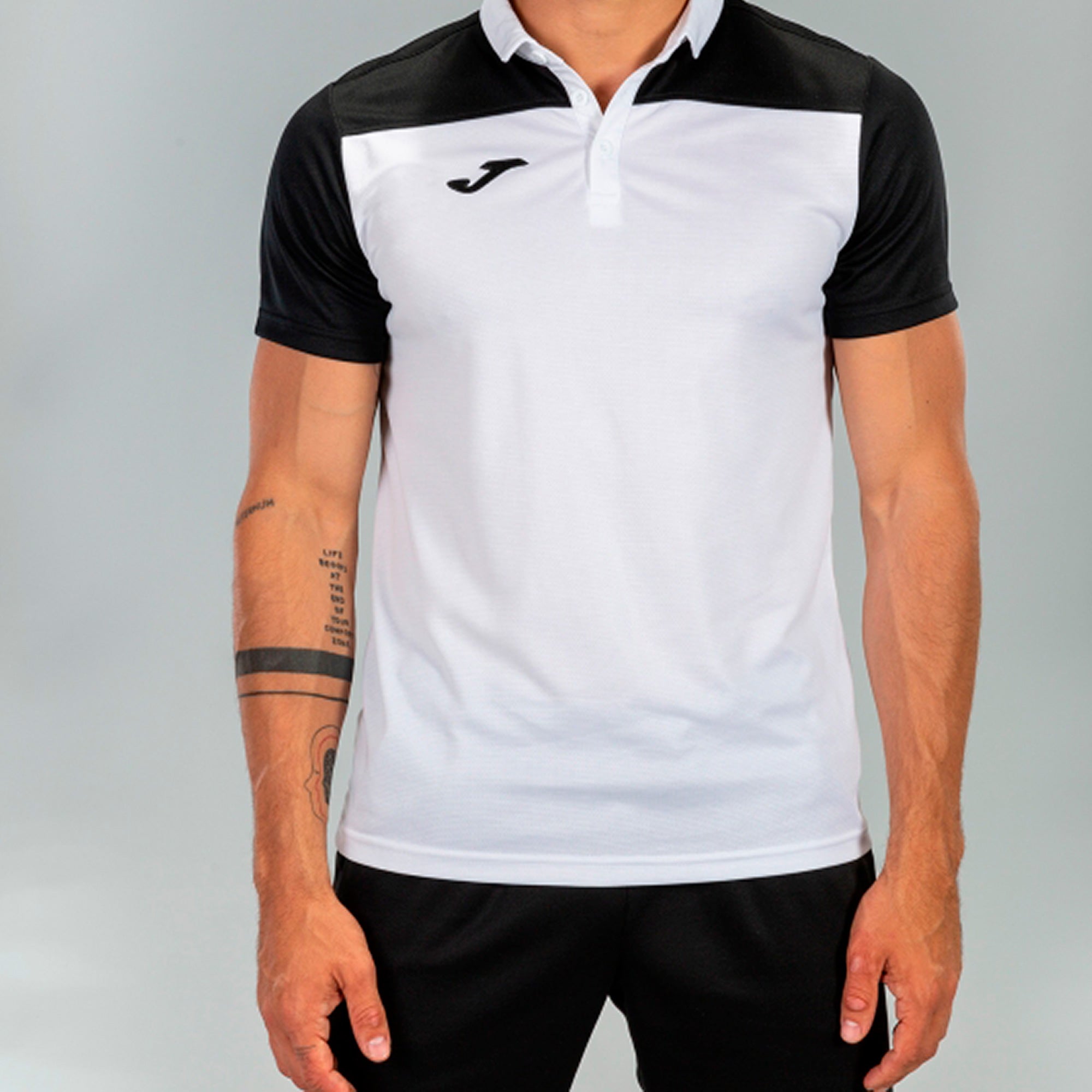 COMBI POLO SHIRT S/S - BIANCO-NERO