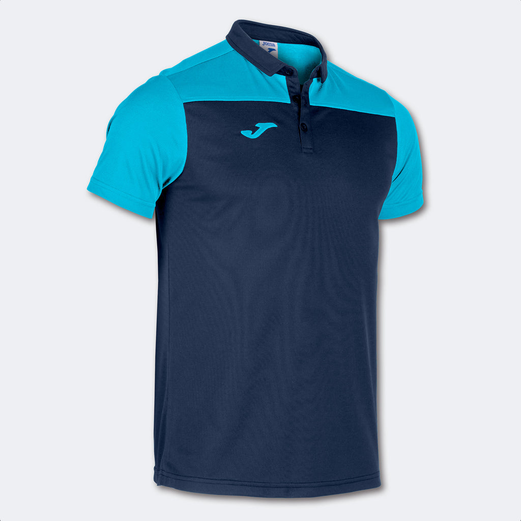 COMBI POLO SHIRT - BLU NAVY-TURCHESE FLUO - BLU NAVY-TURCHESE FLUO