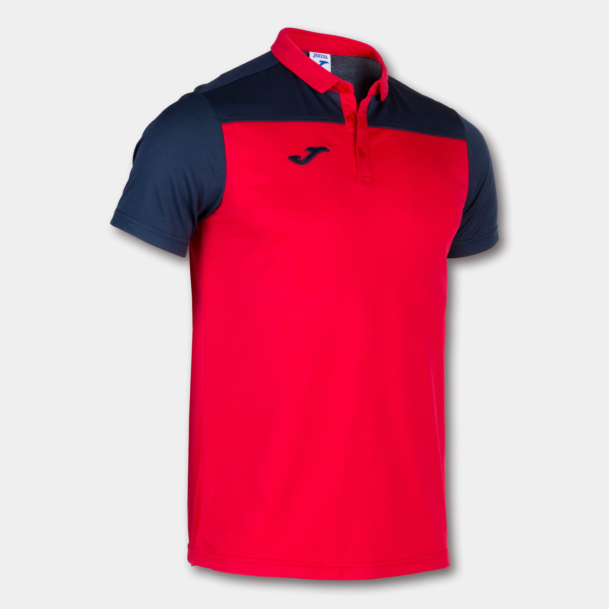 COMBI POLO SHIRT S/S - ROSSO-BLU NAVY