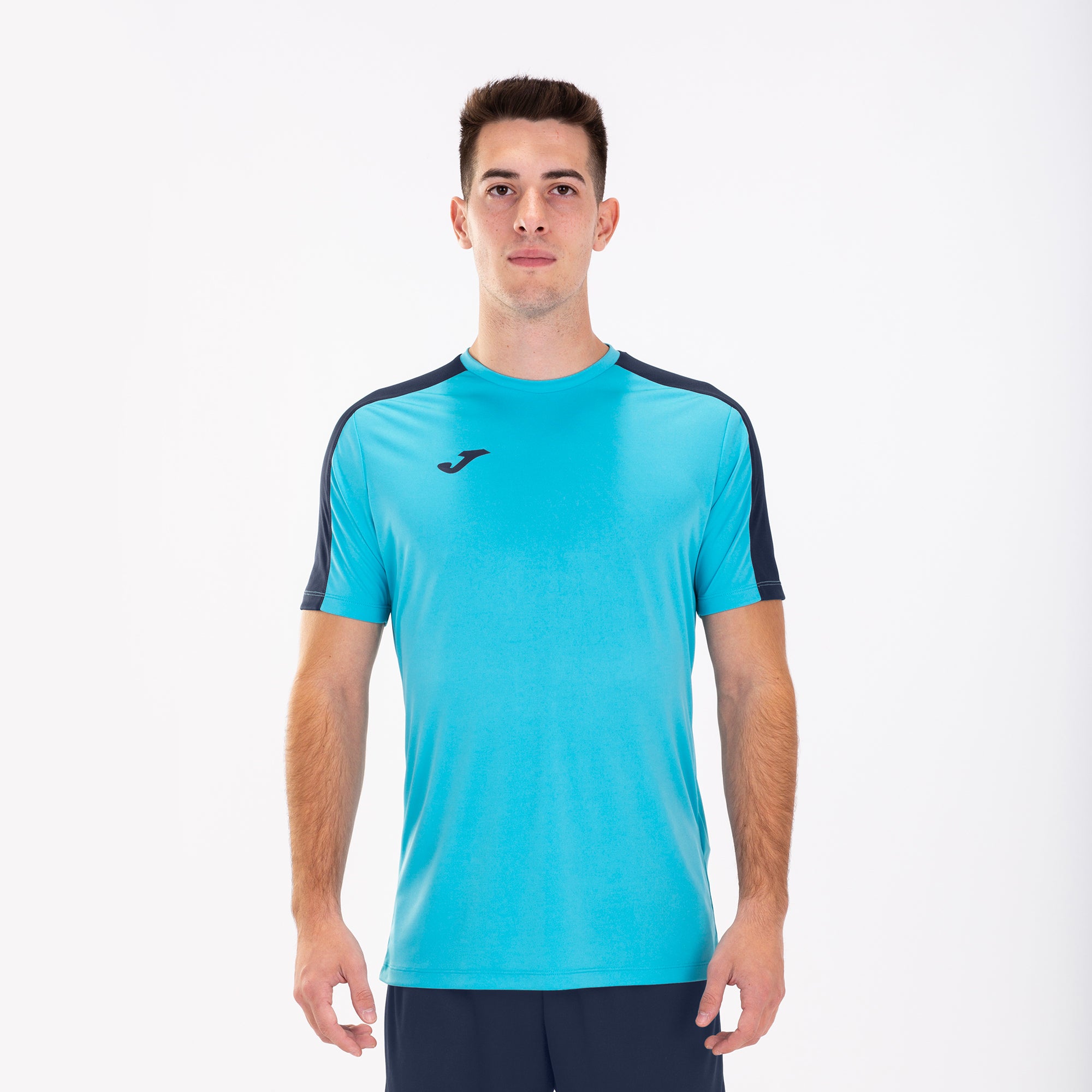 ACADEMY T-SHIRT M/C - TURCHESE FLUO-BLU NAVY