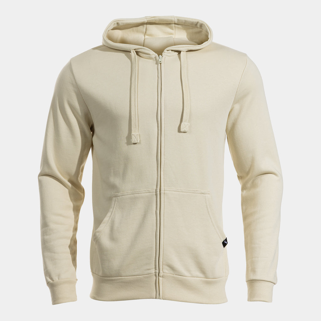 JUNGLE ZIP-UP HOODIE - BEIGE