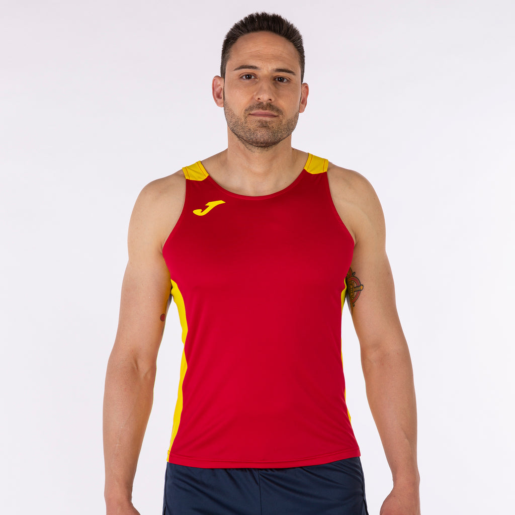 T-SHIRT RECORD II - ROSSO-GIALLO