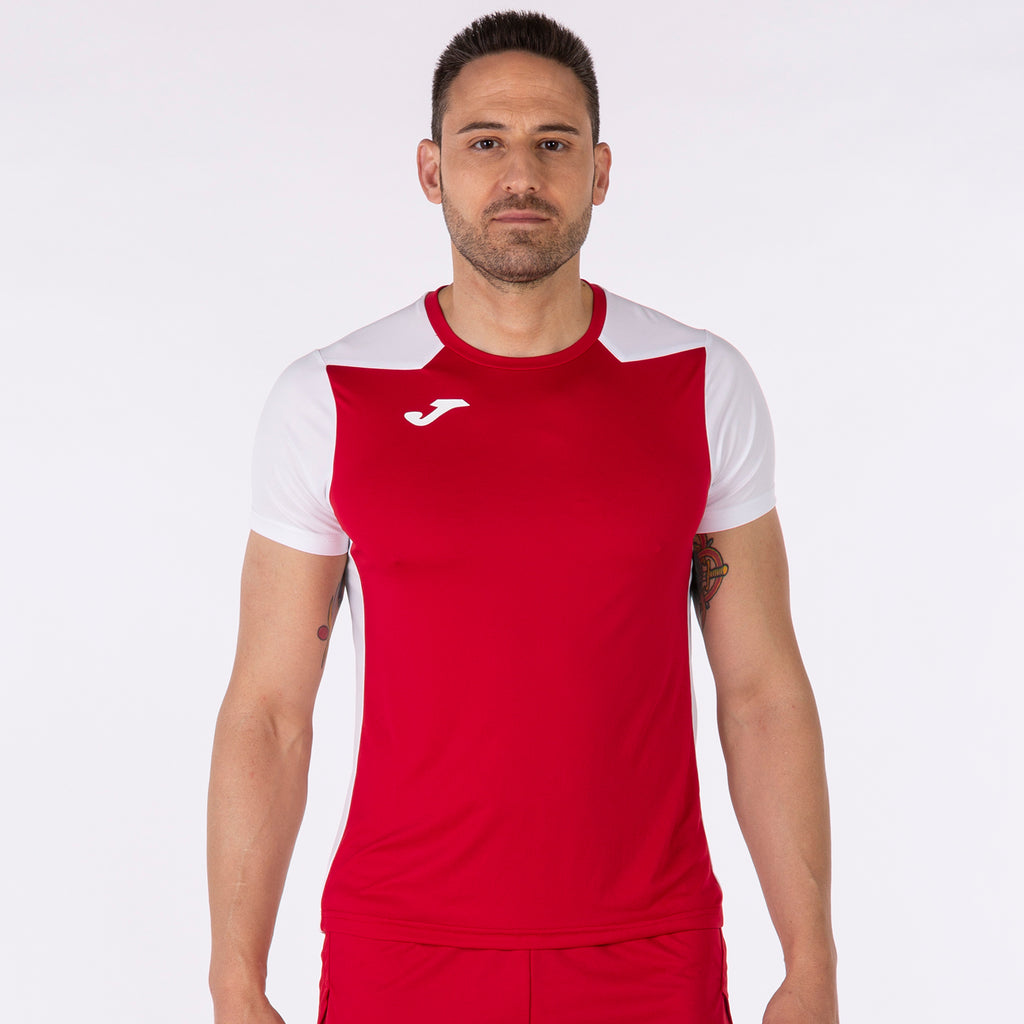 T-SHIRT RECORD II - ROSSO-BIANCO