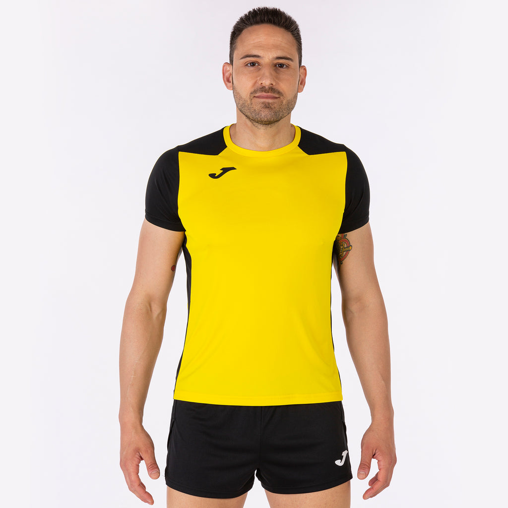 T-SHIRT RECORD II - GIALLO-NERO