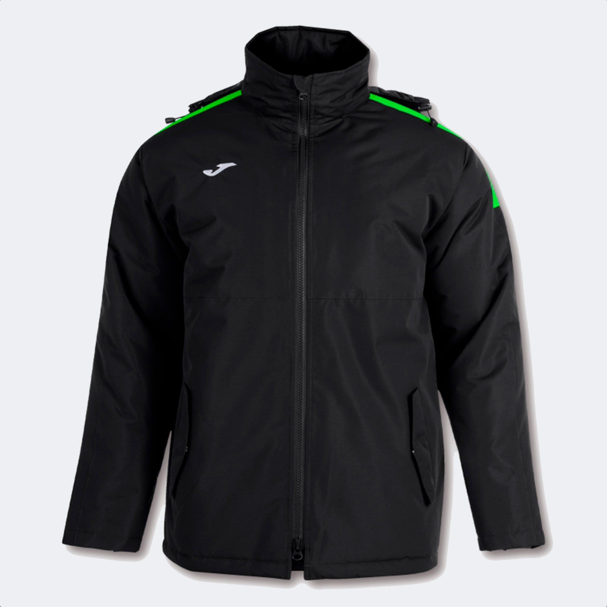 ANORAK TRIVOR - NERO-VERDE FLUO