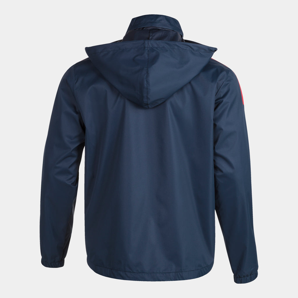 RAINCOAT TRIVOR - BLU NAVY-ROSSO