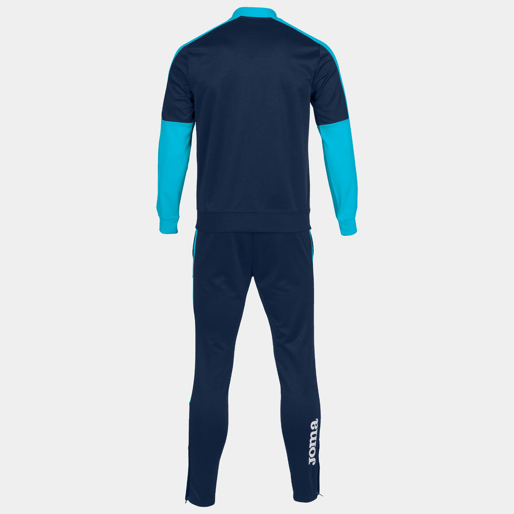 ECO CHAMPIONSHIP TRACKSUIT - BLU NAVY-TURCHESE FLUO