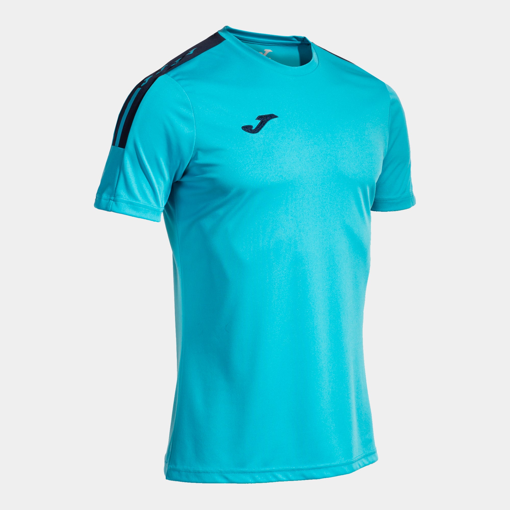 ECO ESSENTIAL SHORT SLEEVE T-SHIRT - TURCHESE FLUO-BLU NAVY - TURCHESE FLUO-BLU NAVY