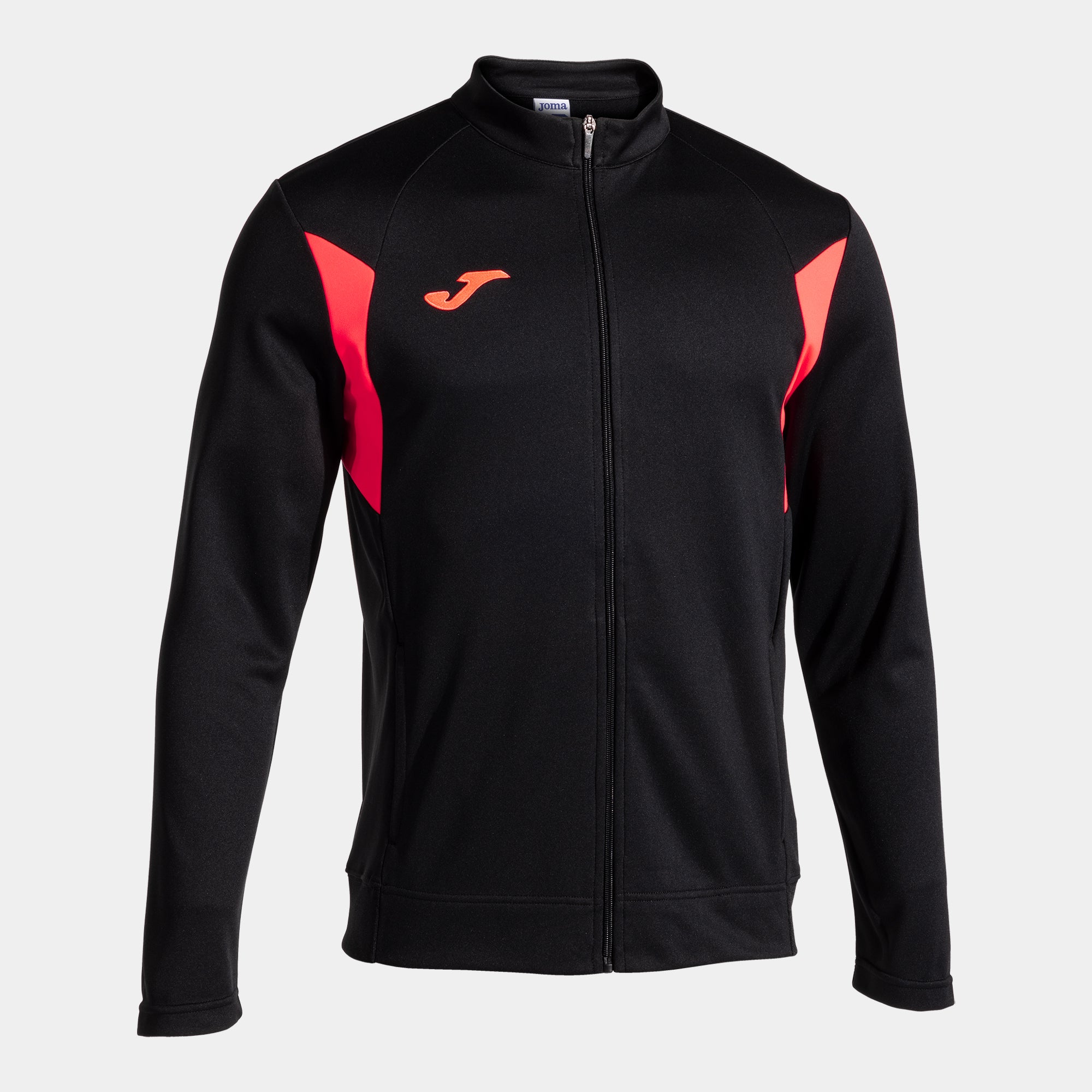 WINNER III FULL ZIP SWEATSHIRT - NERO-CORALLO FLUO - NERO-CORALLO FLUO