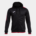 OLIMPIADA ZIP-UP HOODIE - NERO-ROSSO - NERO-ROSSO