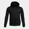 OLIMPIADA ZIP-UP HOODIE - NERO-VERDE FLUO - NERO-VERDE FLUO