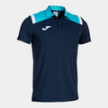 TOLEDO SHORT SLEEVE POLO - BLU NAVY-TURCHESE FLUO - BLU NAVY-TURCHESE FLUO