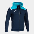 TOLEDO ZIP-UP HOODIE - BLU NAVY-TURCHESE FLUO - BLU NAVY-TURCHESE FLUO