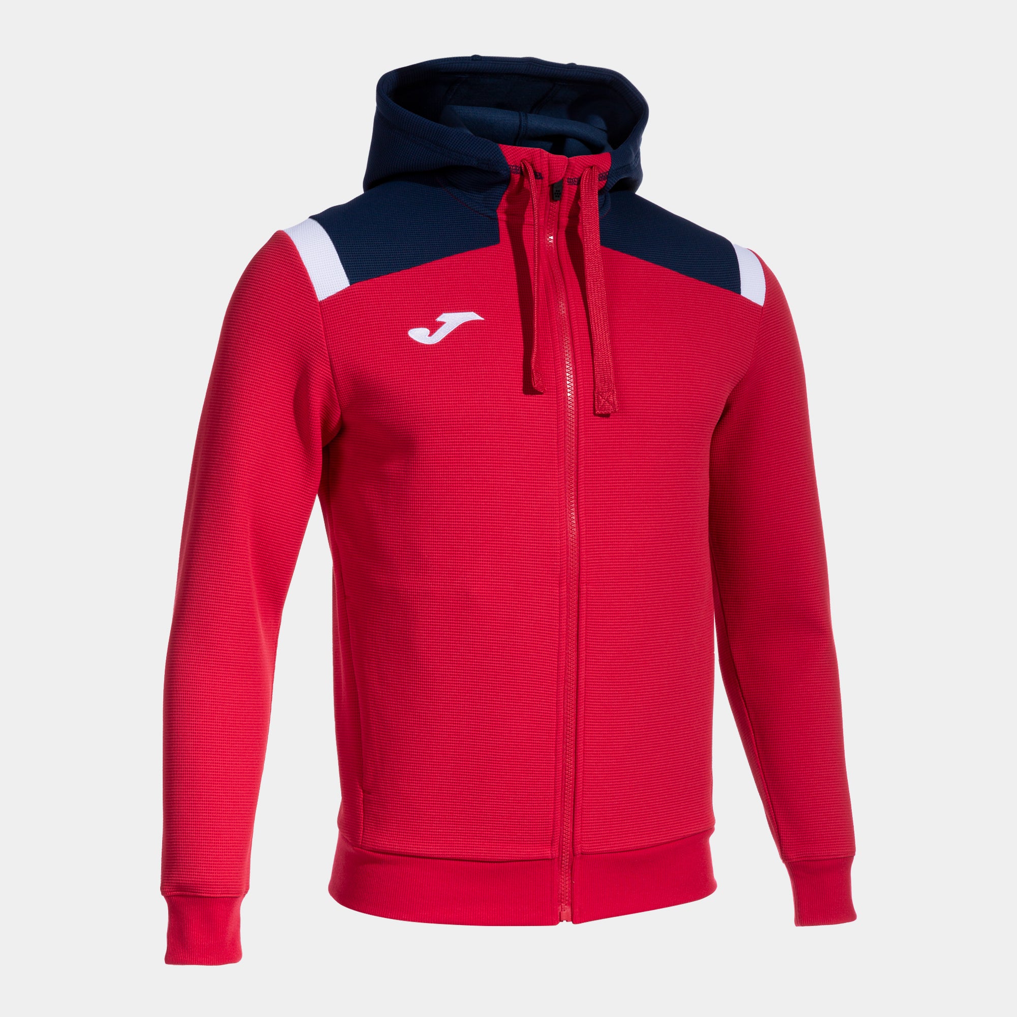 TOLEDO ZIP-UP HOODIE - ROSSO-BLU NAVY - ROSSO-BLU NAVY