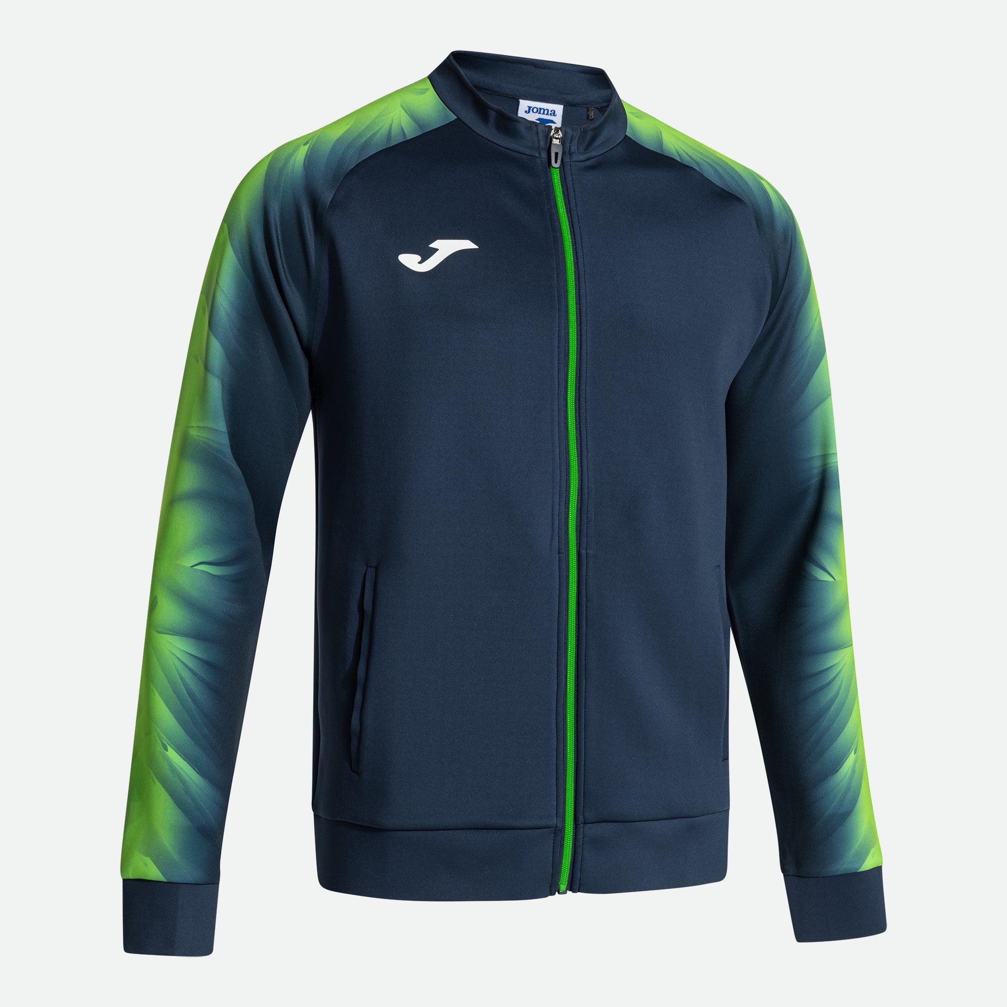 ELITE XI FULL ZIP SWEATSHIRT - BLU NAVY-VERDE FLUO - BLU NAVY-VERDE FLUO