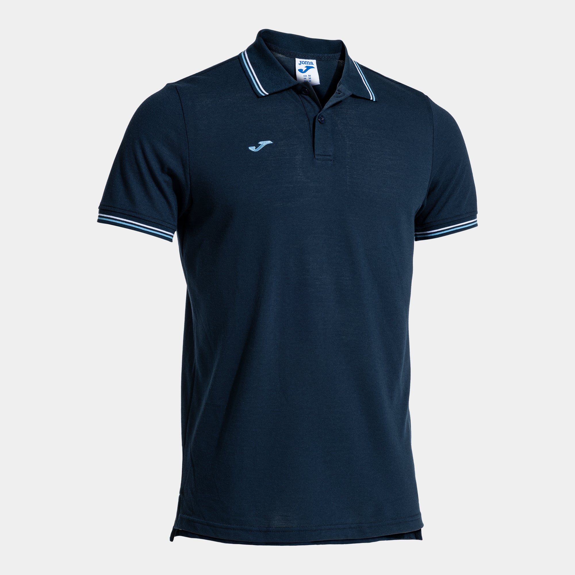 CONFORT CLASSIC SHORT SLEEVE POLO - BLU NAVY-CELESTE - BLU NAVY-CELESTE