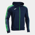 ELITE XI ZIP-UP HOODIE - BLU NAVY-VERDE FLUO - BLU NAVY-VERDE FLUO
