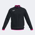 COMBI PREMIUM FULL ZIP SWEATSHIRT - NERO-ROSA FLUO - NERO-ROSA FLUO