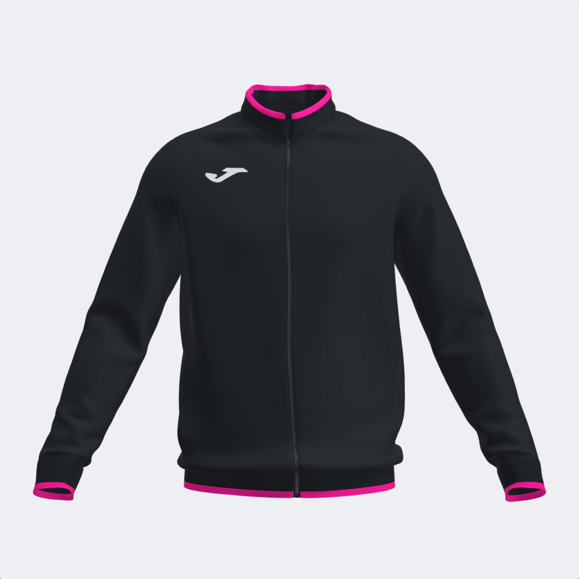 COMBI PREMIUM FULL ZIP SWEATSHIRT - NERO-ROSA FLUO - NERO-ROSA FLUO