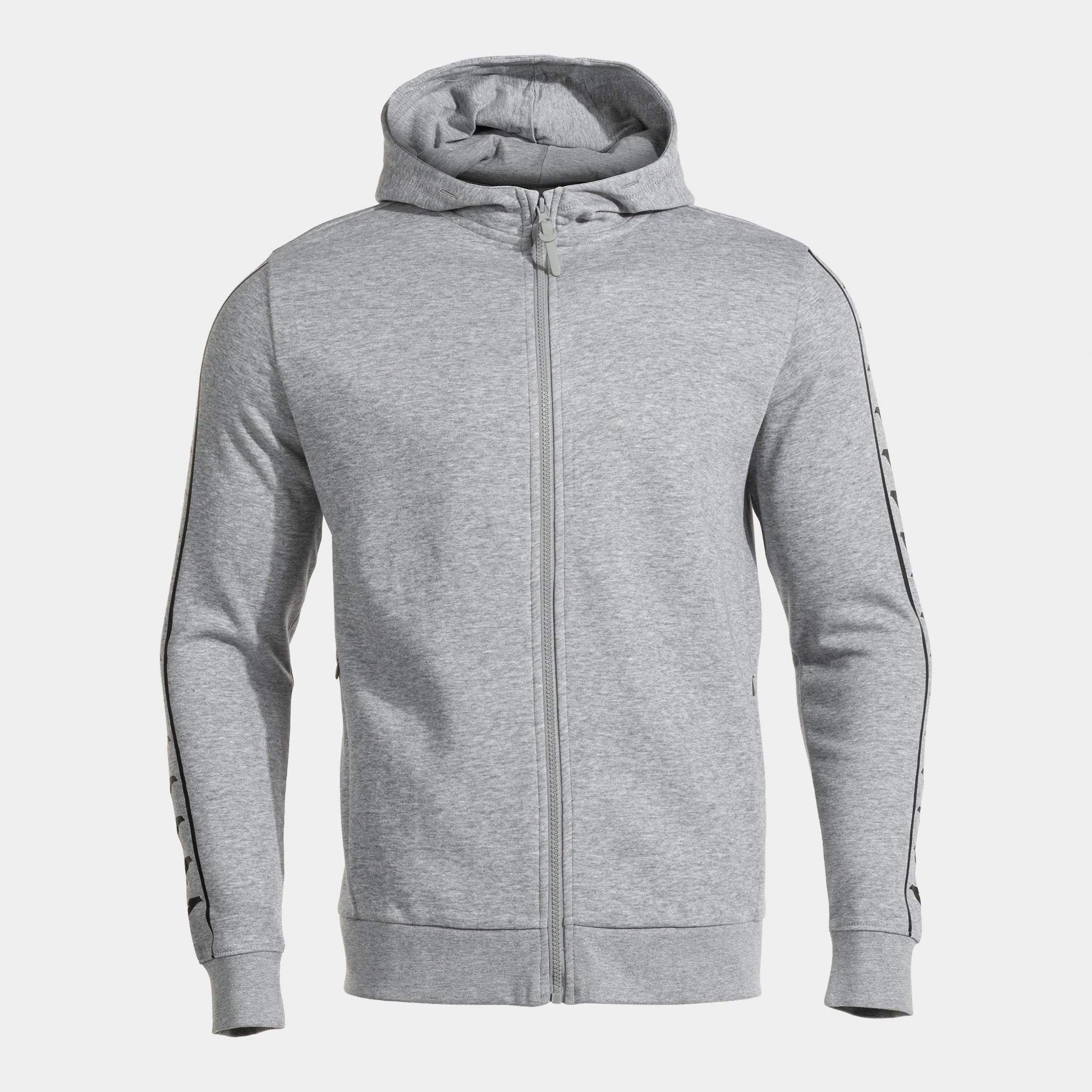 ICONO STREET ZIP-UP HOODIE - GRIGIO CHIARO-NERO - GRIGIO CHIARO-NERO
