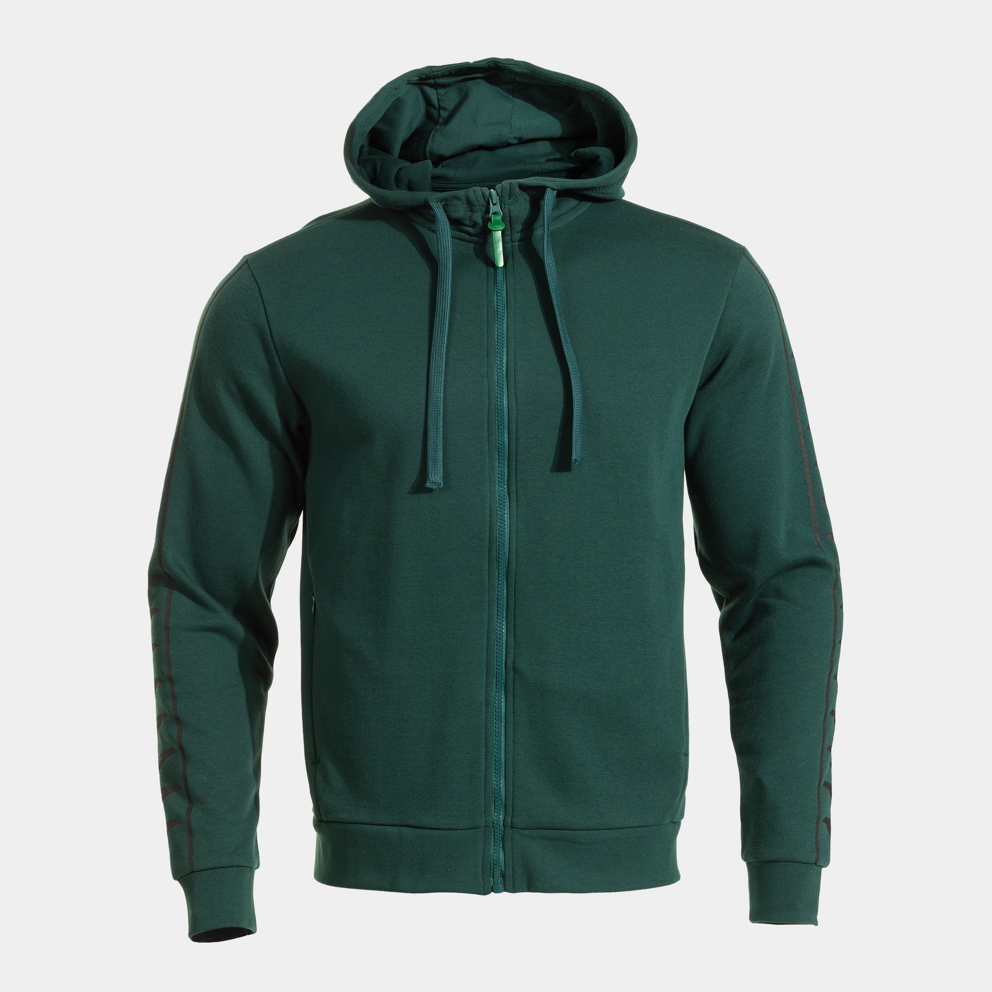 ICONO STREET ZIP-UP HOODIE - VERDE-NERO - VERDE-NERO