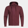 ICONO STREET ZIP-UP HOODIE - BORDEAUX-NERO - BORDEAUX-NERO