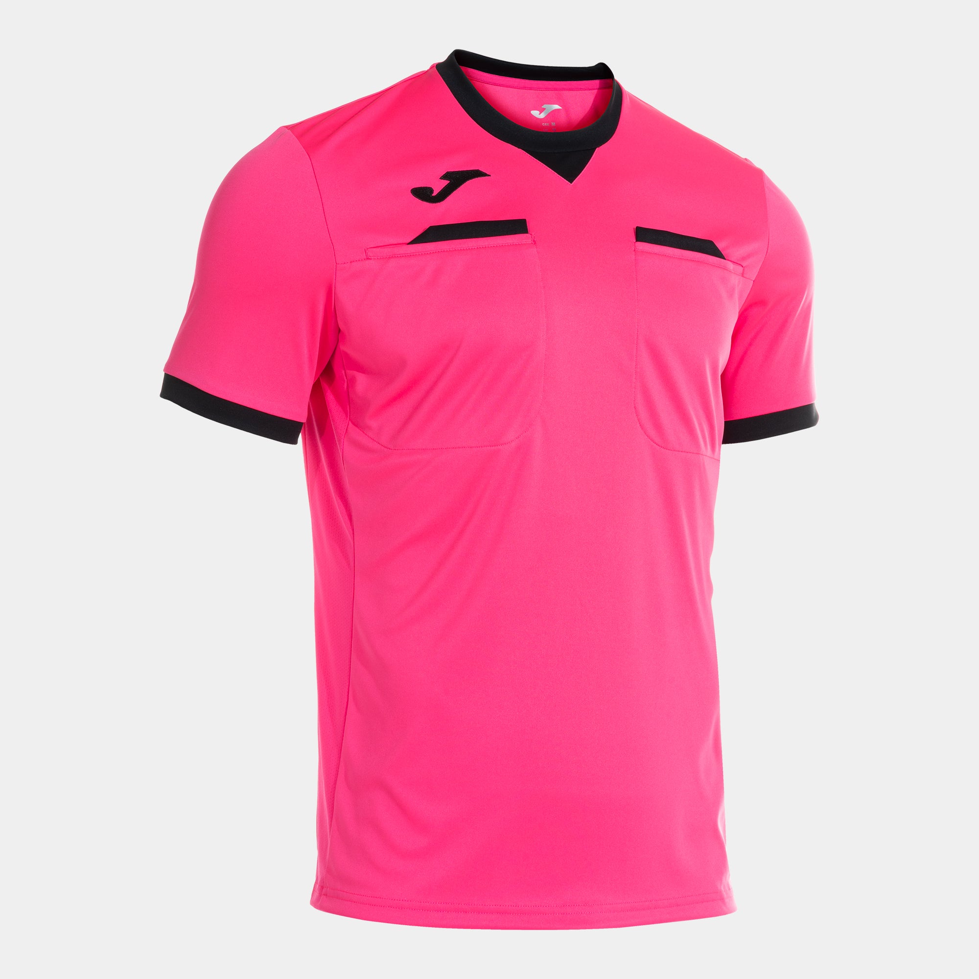 REFEREE SHORT SLEEVE T-SHIRT - ROSA FLUO-NERO - ROSA FLUO-NERO