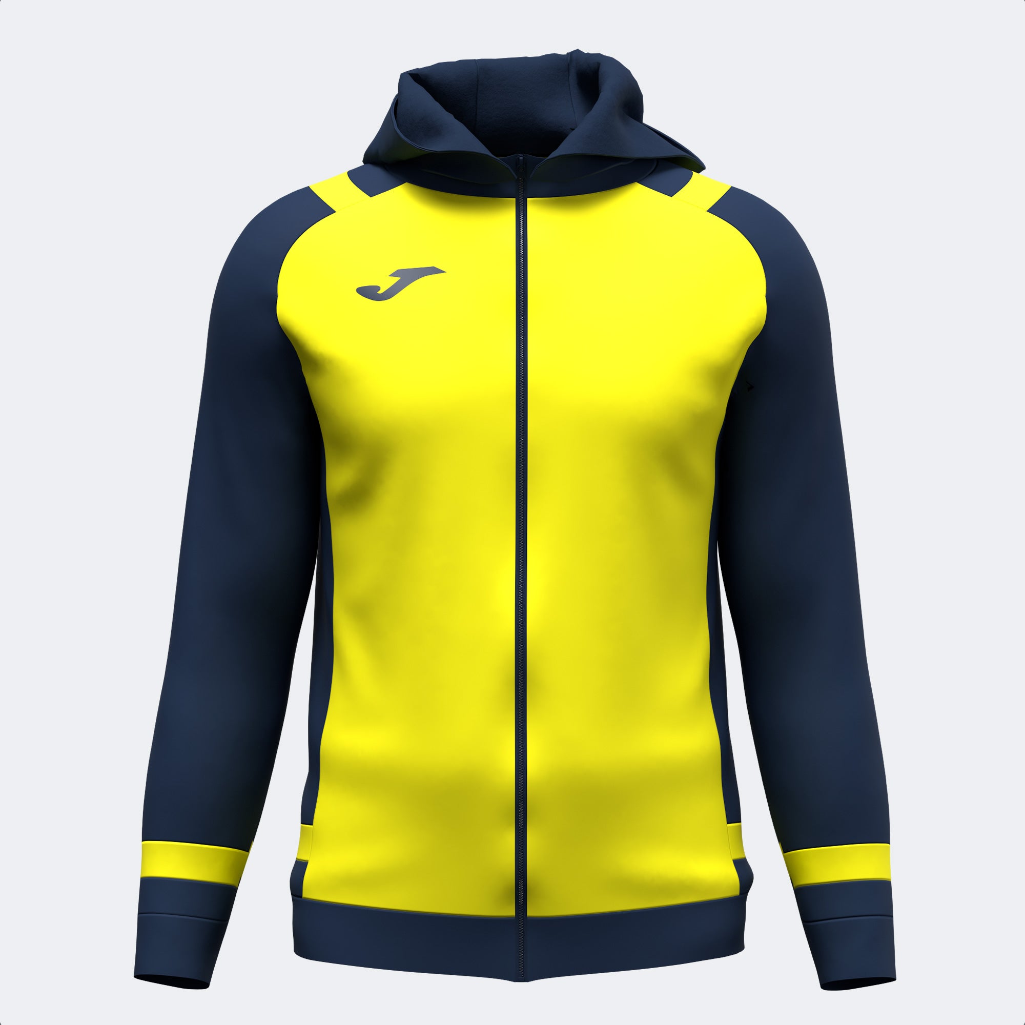 PHOENIX III ZIP-UP HOODIE - GIALLO FLUO-BLU NAVY - GIALLO FLUO-BLU NAVY