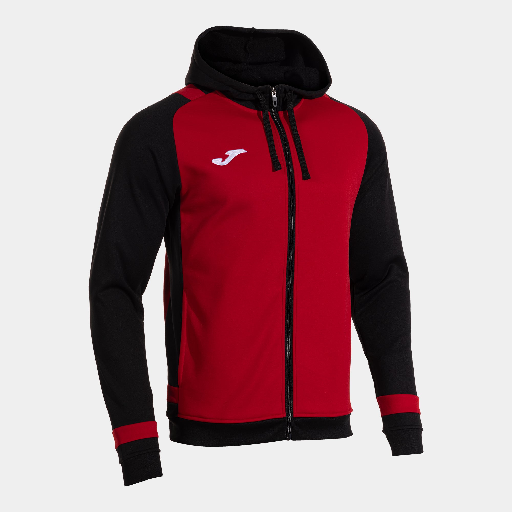 PHOENIX III ZIP-UP HOODIE - ROSSO-NERO - ROSSO-NERO