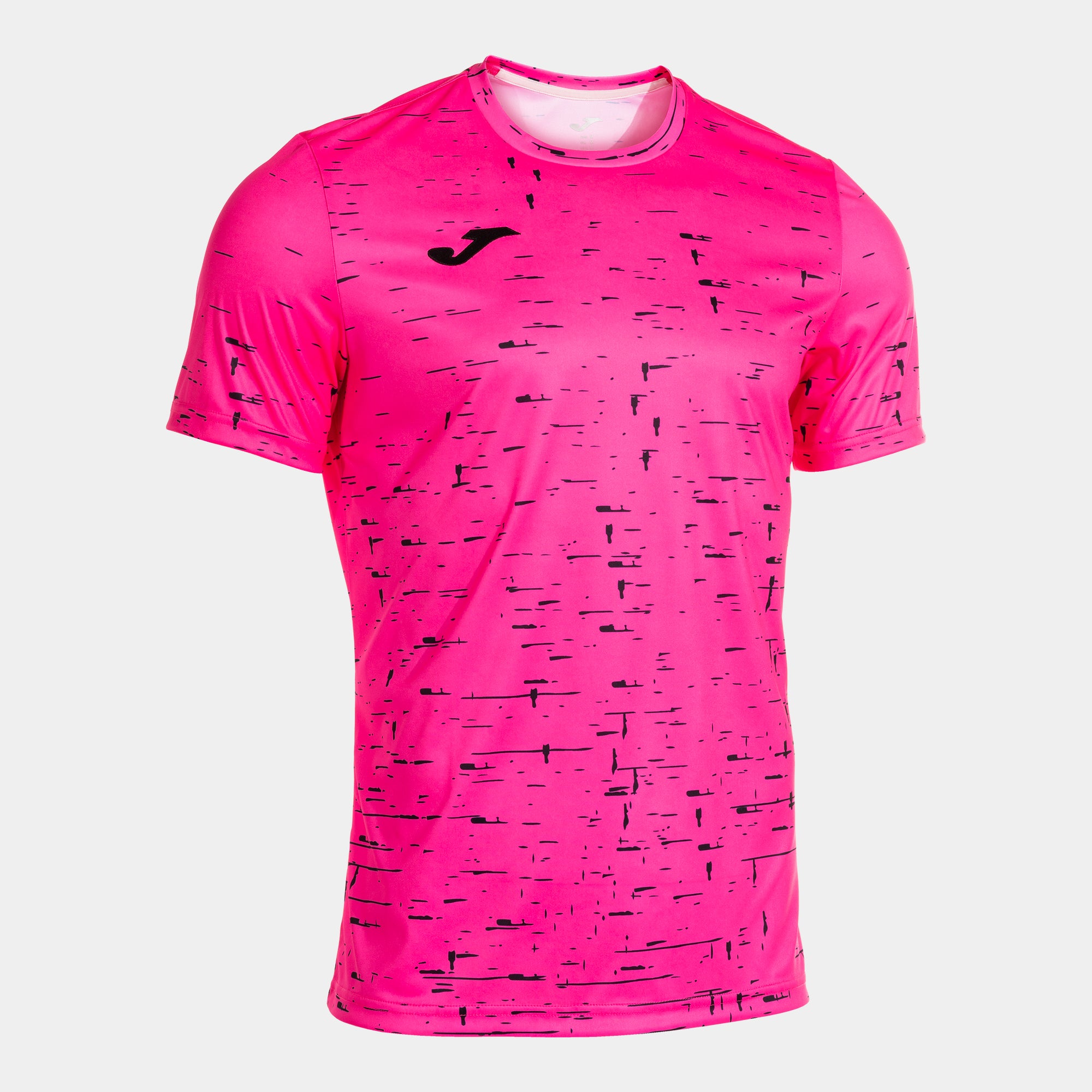 PERFORMANCE SHORT SLEEVE T-SHIRT - ROSA FLUO-NERO - ROSA FLUO-NERO
