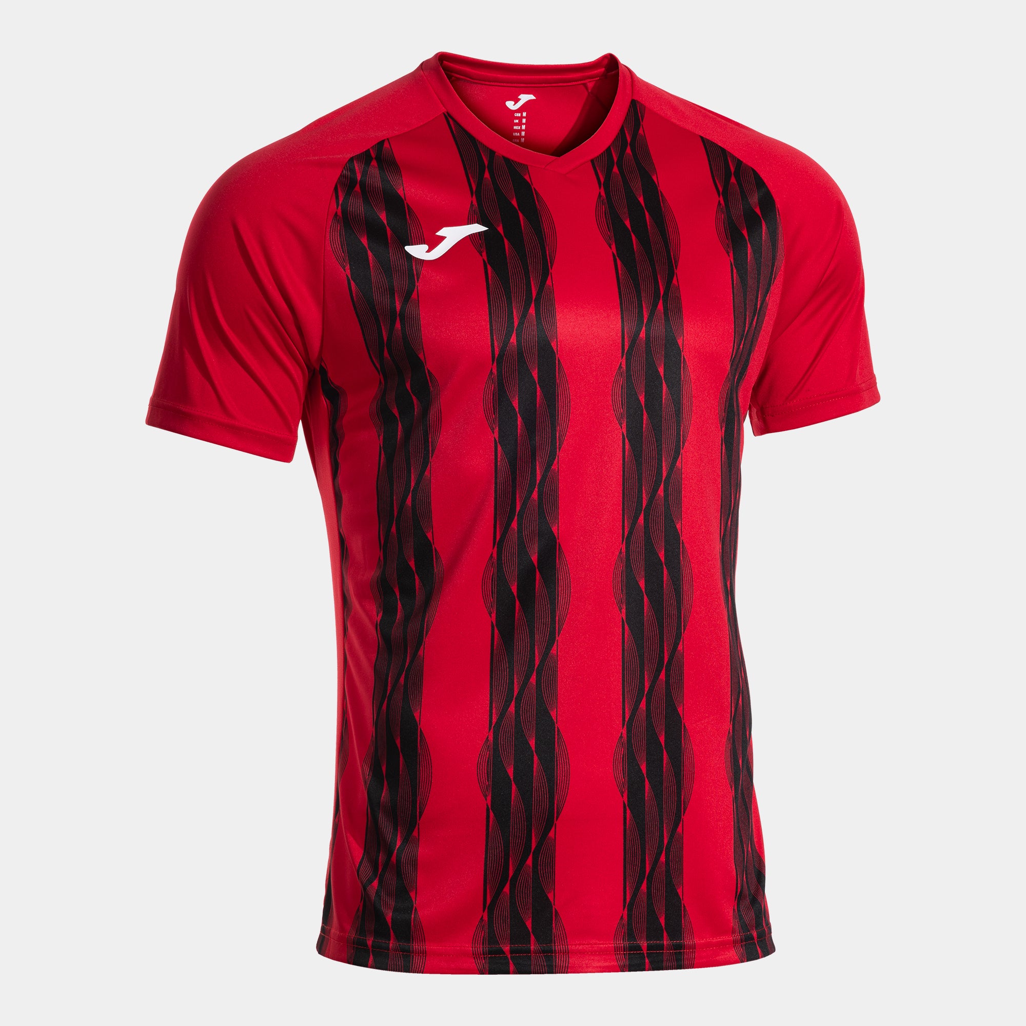 PERFORMANCE SHORT SLEEVE T-SHIRT - ROSSO-NERO - ROSSO-NERO