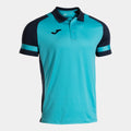 PHOENIX III SHORT SLEEVE POLO - TURCHESE FLUO-BLU NAVY - TURCHESE FLUO-BLU NAVY