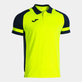 PHOENIX III SHORT SLEEVE POLO - GIALLO FLUO-BLU NAVY - GIALLO FLUO-BLU NAVY