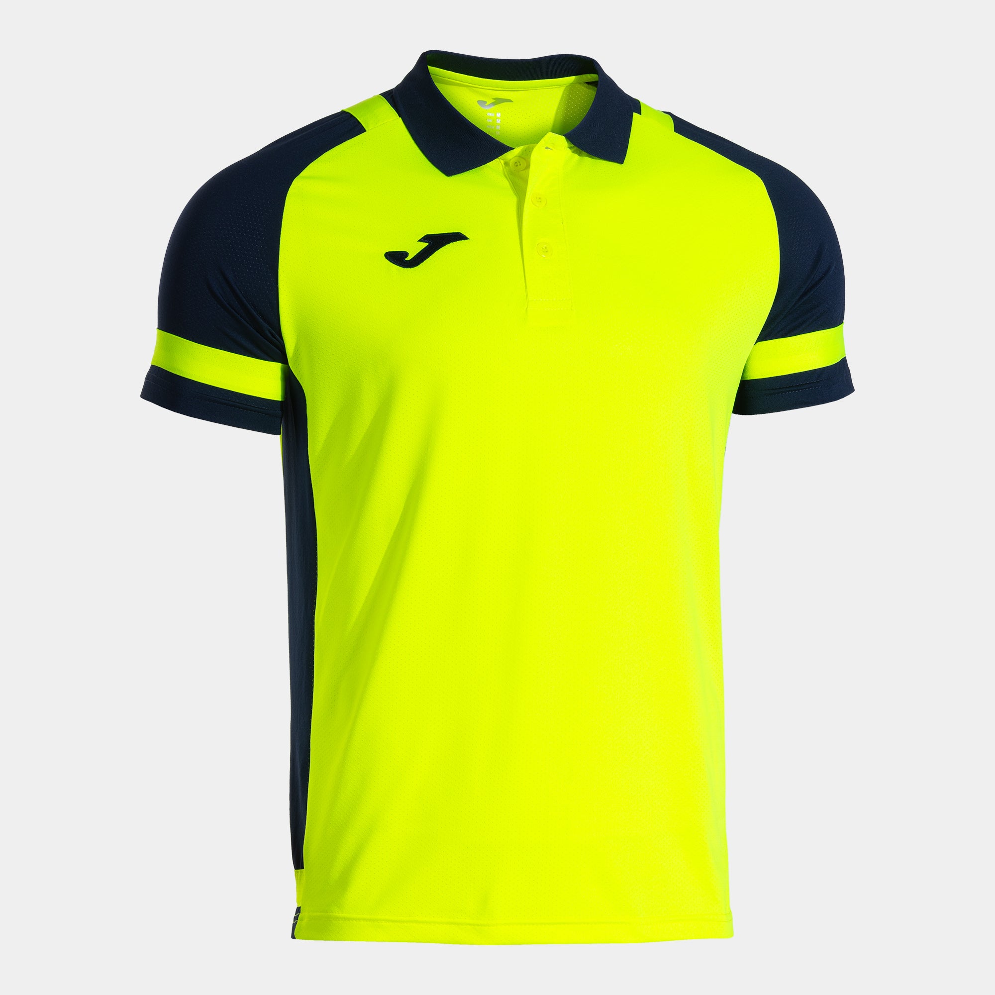 PHOENIX III SHORT SLEEVE POLO - GIALLO FLUO-BLU NAVY - GIALLO FLUO-BLU NAVY
