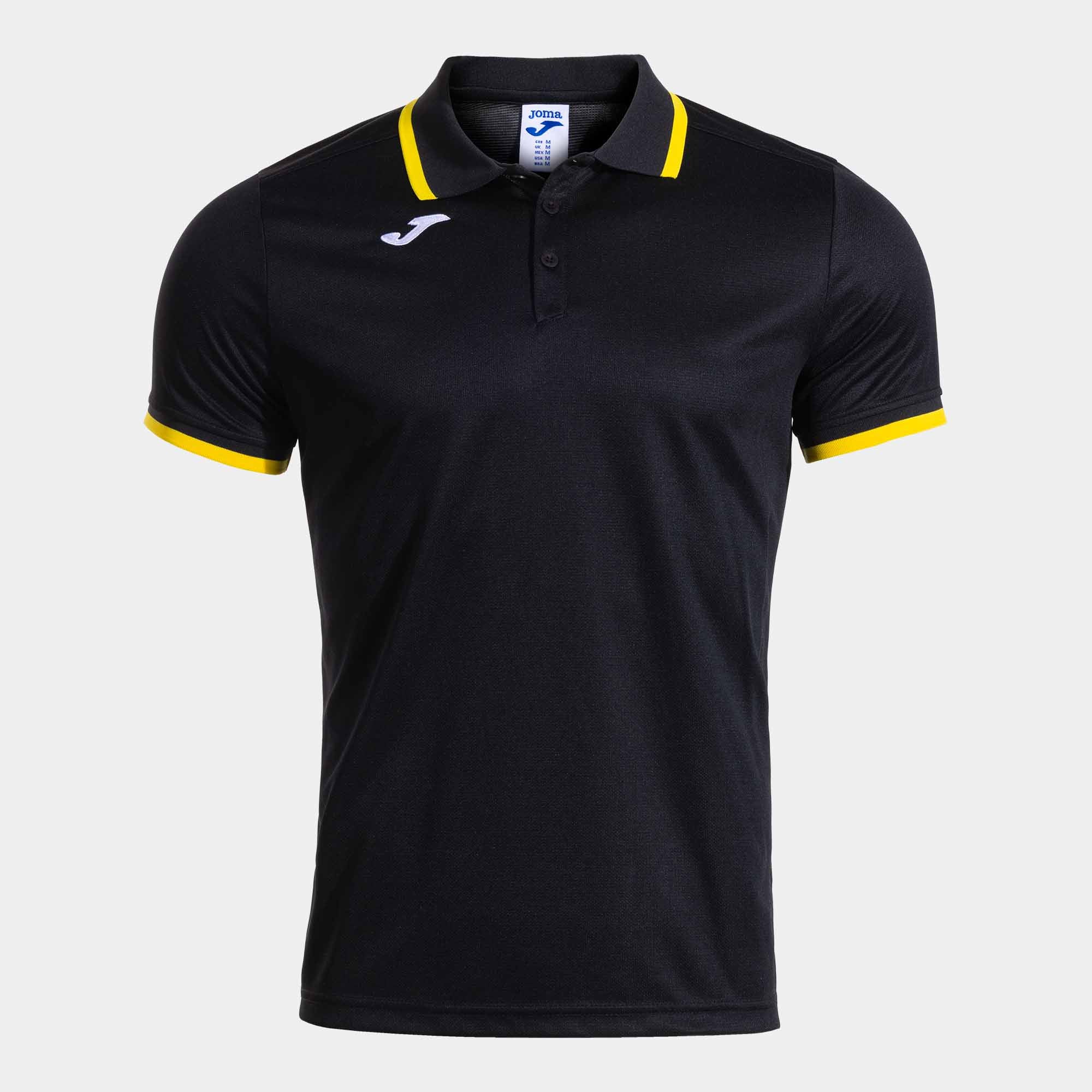 COMBI PREMIUM SHORT SLEEVE POLO - NERO-GIALLO - NERO-GIALLO