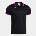 COMBI PREMIUM SHORT SLEEVE POLO - NERO-ROSA FLUO - NERO-ROSA FLUO