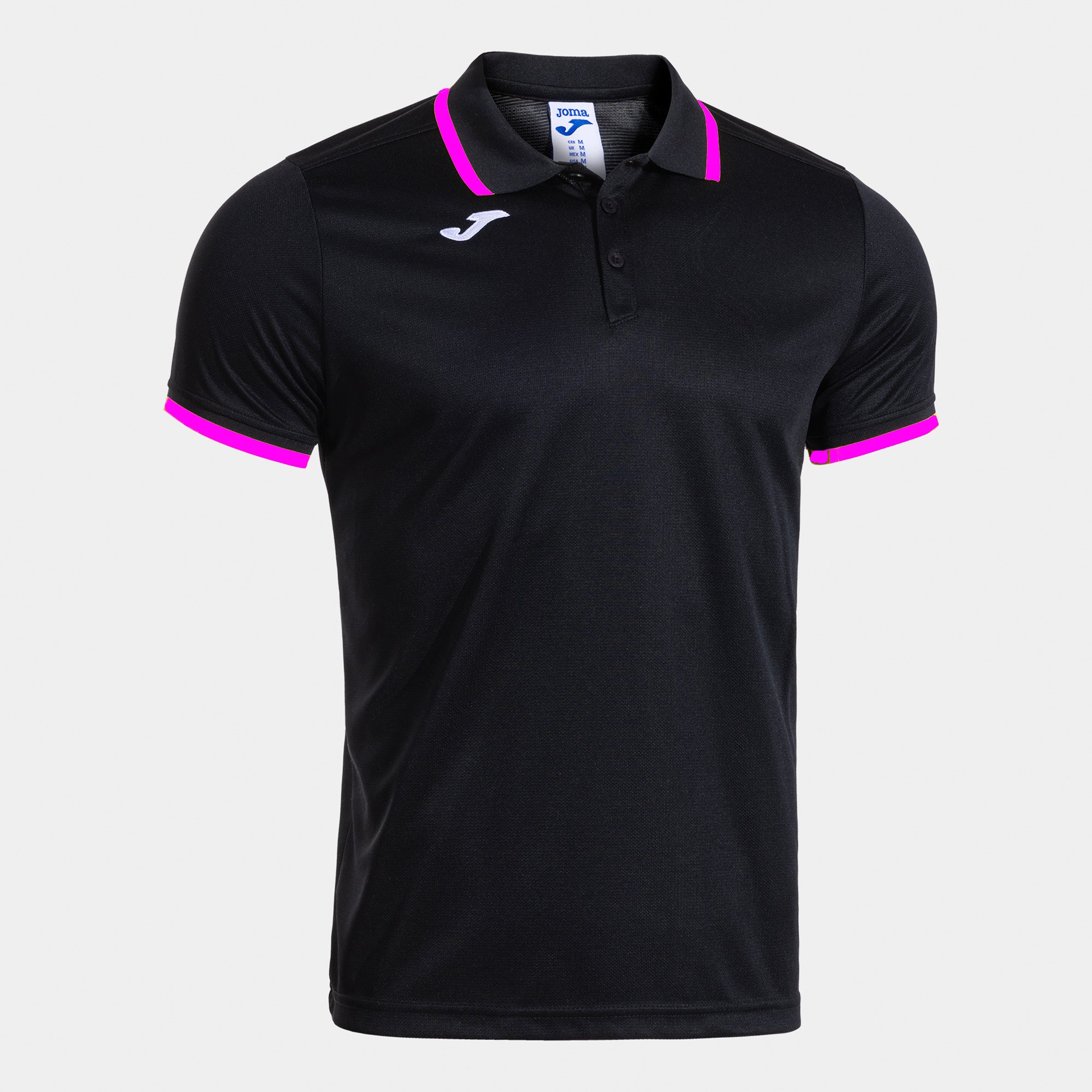 COMBI PREMIUM SHORT SLEEVE POLO - NERO-ROSA FLUO - NERO-ROSA FLUO