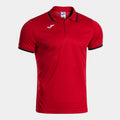 COMBI PREMIUM SHORT SLEEVE POLO - ROSSO-NERO - ROSSO-NERO