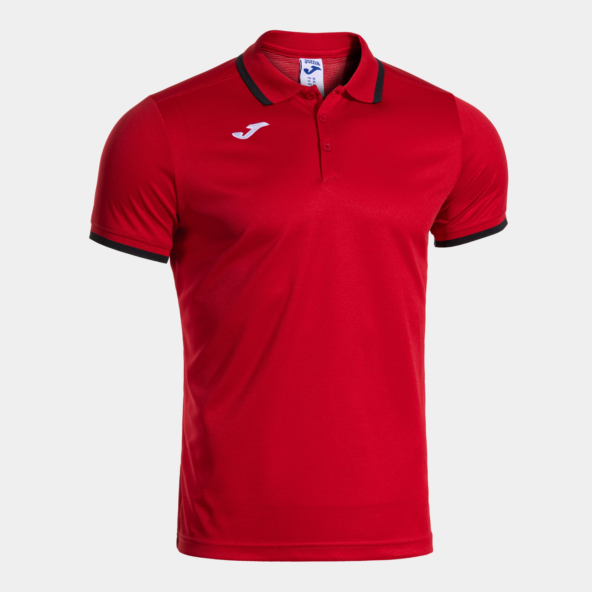 COMBI PREMIUM SHORT SLEEVE POLO - ROSSO-NERO - ROSSO-NERO