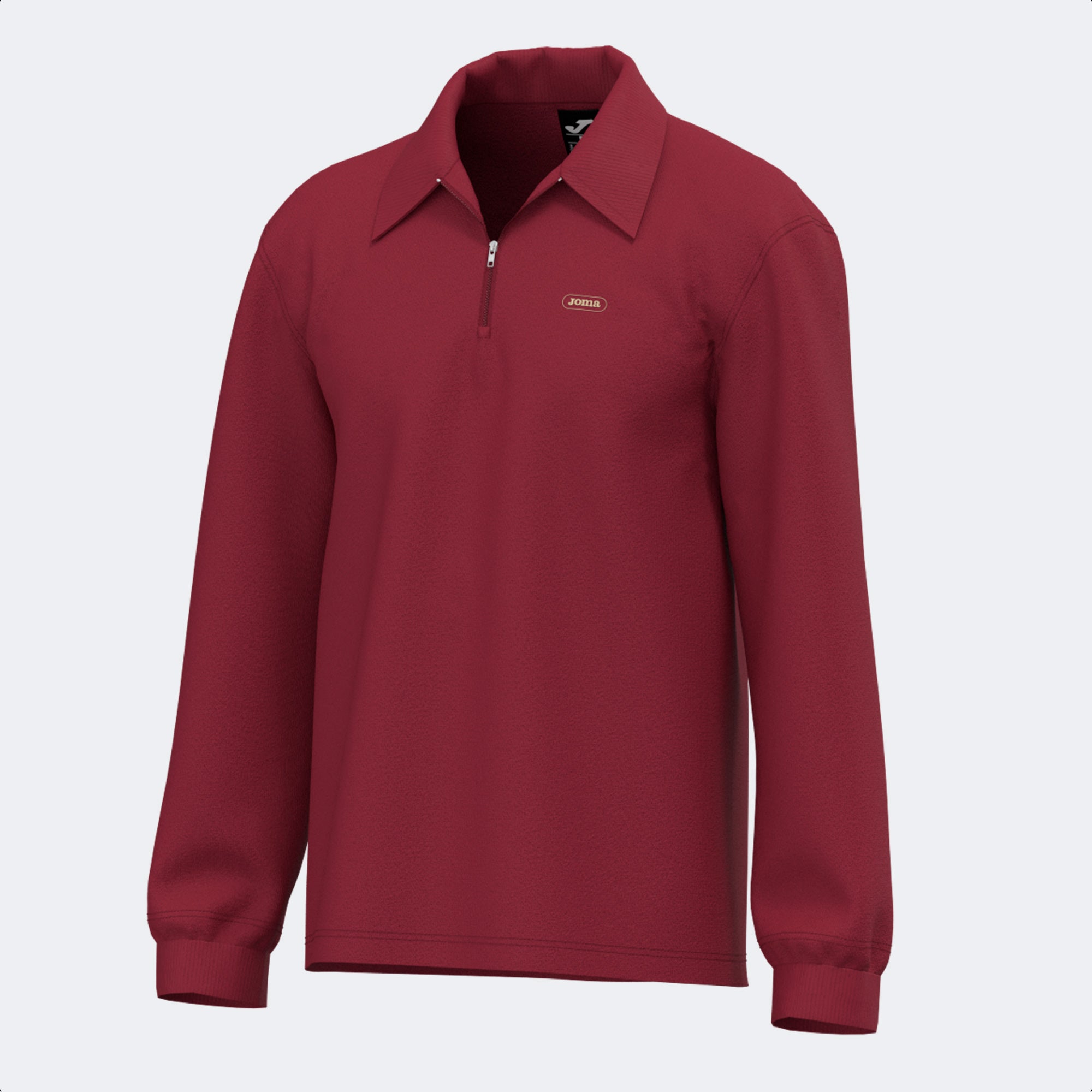 MIMETIC LONG SLEEVE POLO - BORDEAUX - BORDEAUX