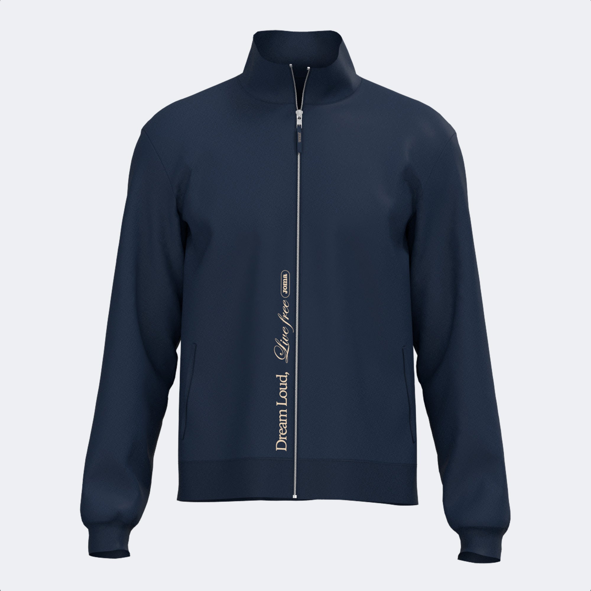 MIMETIC FULL ZIP SWEATSHIRT - BLU NAVY - BLU NAVY